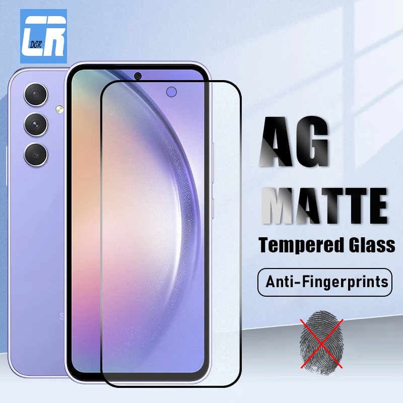 

9D Anti-Glare Tempered Glass For Samsung Galaxy A54 A34 A24 A14 A04S A35 A25 A15 A05S A73 A53 A33 A23 A13 A03 Core Matte Glass