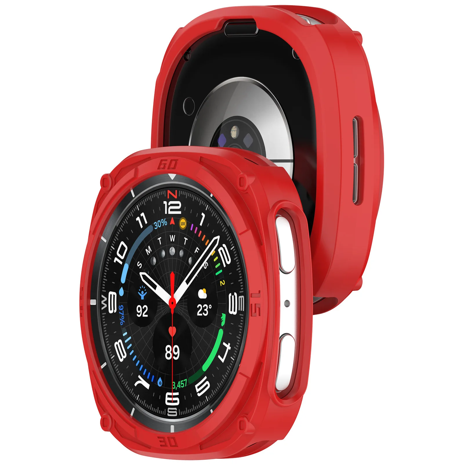 TPU Skeleton Mecha Armor Protective Watch Case Suit (Half-Pack)