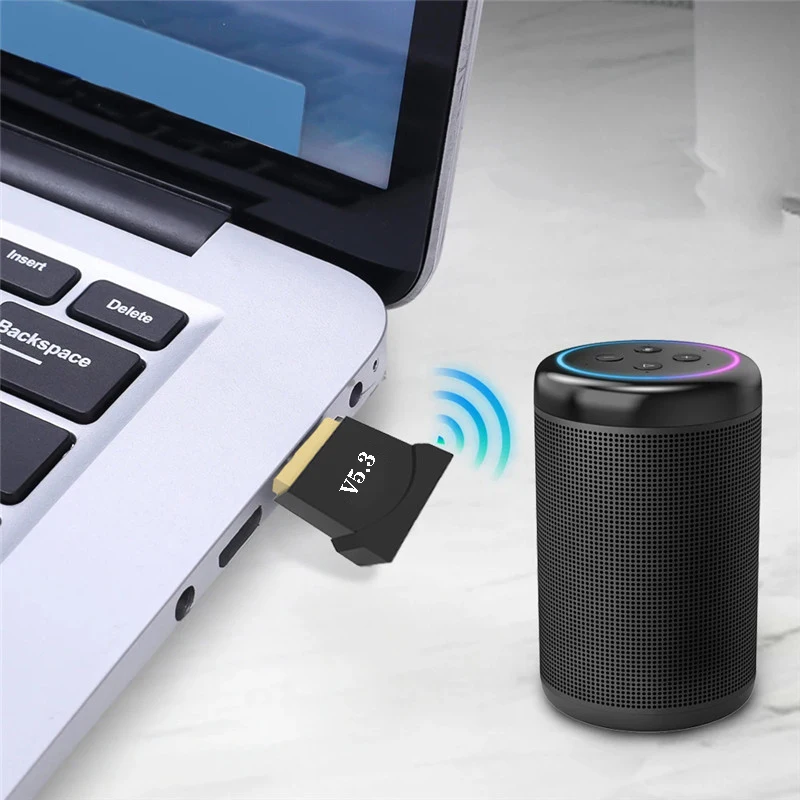 USB Bluetooth 5.3 Adapter Wireless 5.1 Dongle for PC Laptop Wireless Speaker Audio Receiver