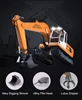 Double E E561 RC Excavator 1/16 Alloy 3 In 1 Hammer Bucket Gripper With Mini Basketball Engineering Vehicle Kids Toys Boys Gift 6