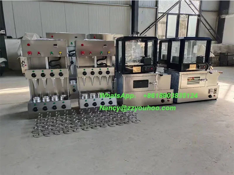 Italy Pizza Cone Machine Kono Cone Pizza Molding Machine With Cheap Price