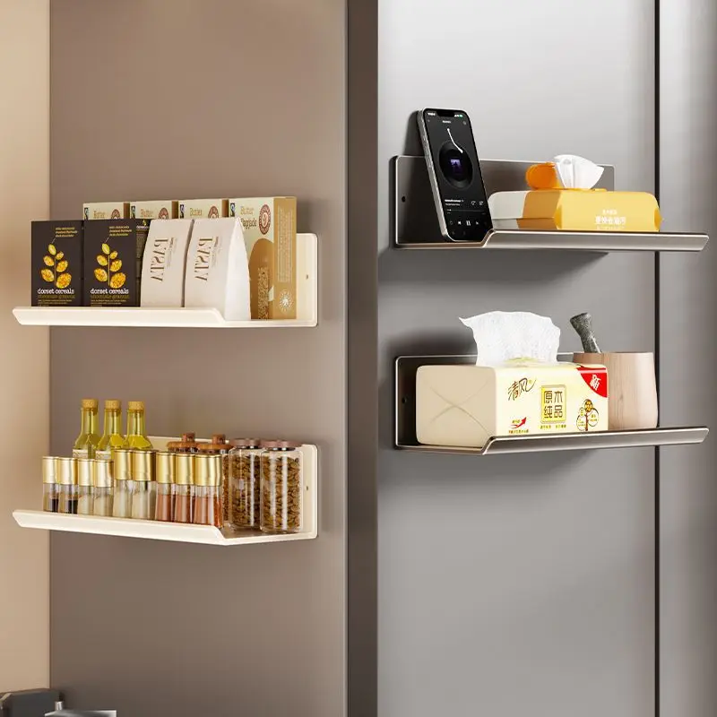 VelmoraMart magnetic shelf for fridge and kitchen storage