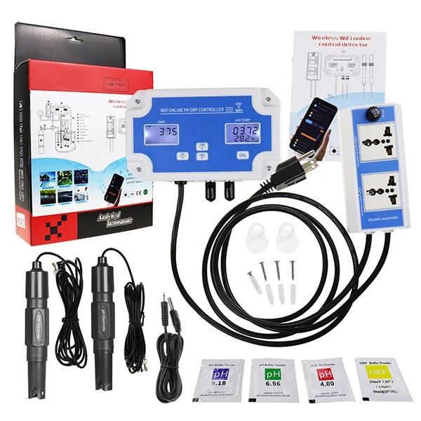 Smart PH ORP Redox Controller Tester With Monitoring and Dosing Wireless App Remote Online Monitor (Packaging Available)