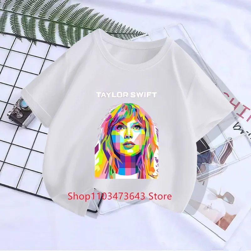 

Детская летняя футболка с коротким рукавом, с принтом