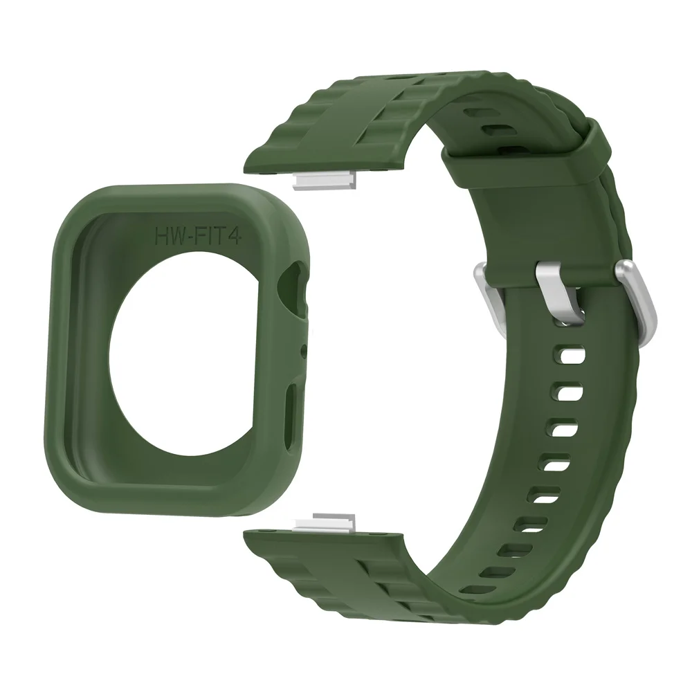 Silicone Strap & Protective Frame for Smartwatch - Versatile Wristband Accessories