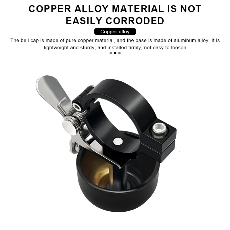 Bicycle Bell Clear Loud Sound Retro Classical Steel Copper MTB Mountain Bike Handlebar Ring Horn Safety Cycling Warning Alarm