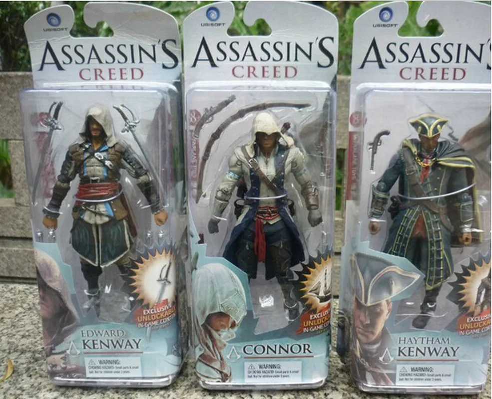 Nuovo Modello Di Figura Originale Da 15Cm Giocattoli Assassin'S Creed Connor Haytham Edward Kenway 6 Pollici Soilders Toy For Boys Kids Gift Play