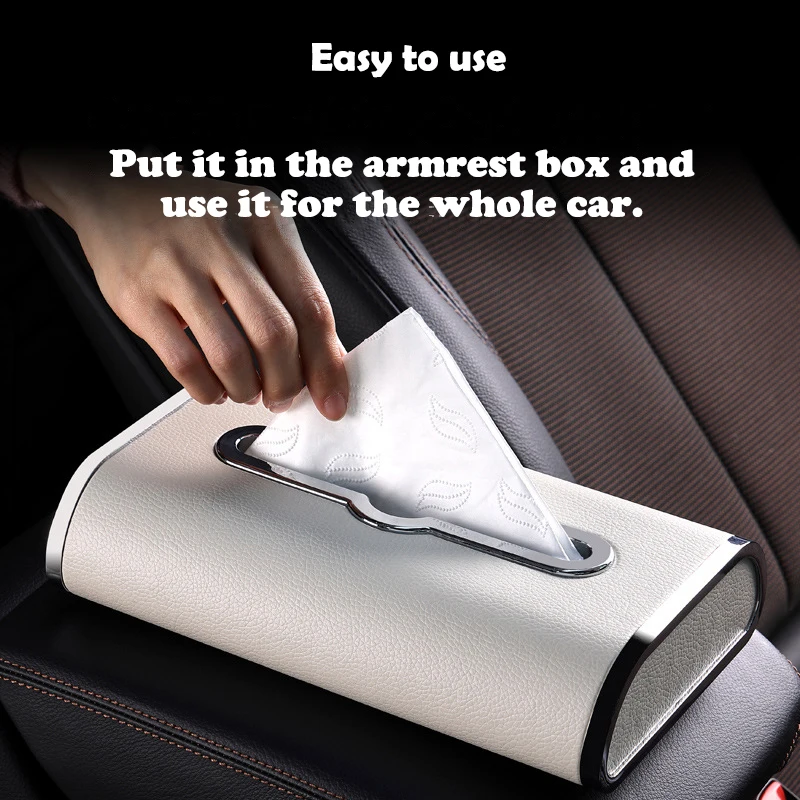 

Малогабаритный роскошный автомобильный козырек от солнца из искусственной кожи, подвесной или сидячий тканевый ящик, автомобильные салфетки, декоративные аксессуары для автомобильного хранения