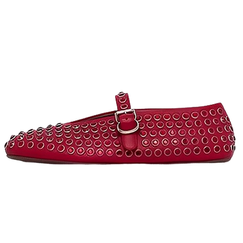 Women Shiny Rhinestone Shoes with Buckle Strap Rhinestone Ballet Flats Crystal Ballerina Shoes Comfortable Female Casual Shoes 4