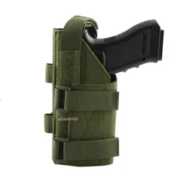 Tactical Outdoor Right - Handed Modular Pistol Holster with Molle Attachment (Green)