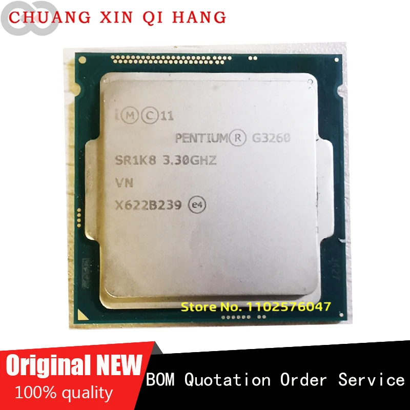 FOR Intel G3260 3.3GHz 3MB Dual Core CPU Processor LGA1150| | - AliExpress
