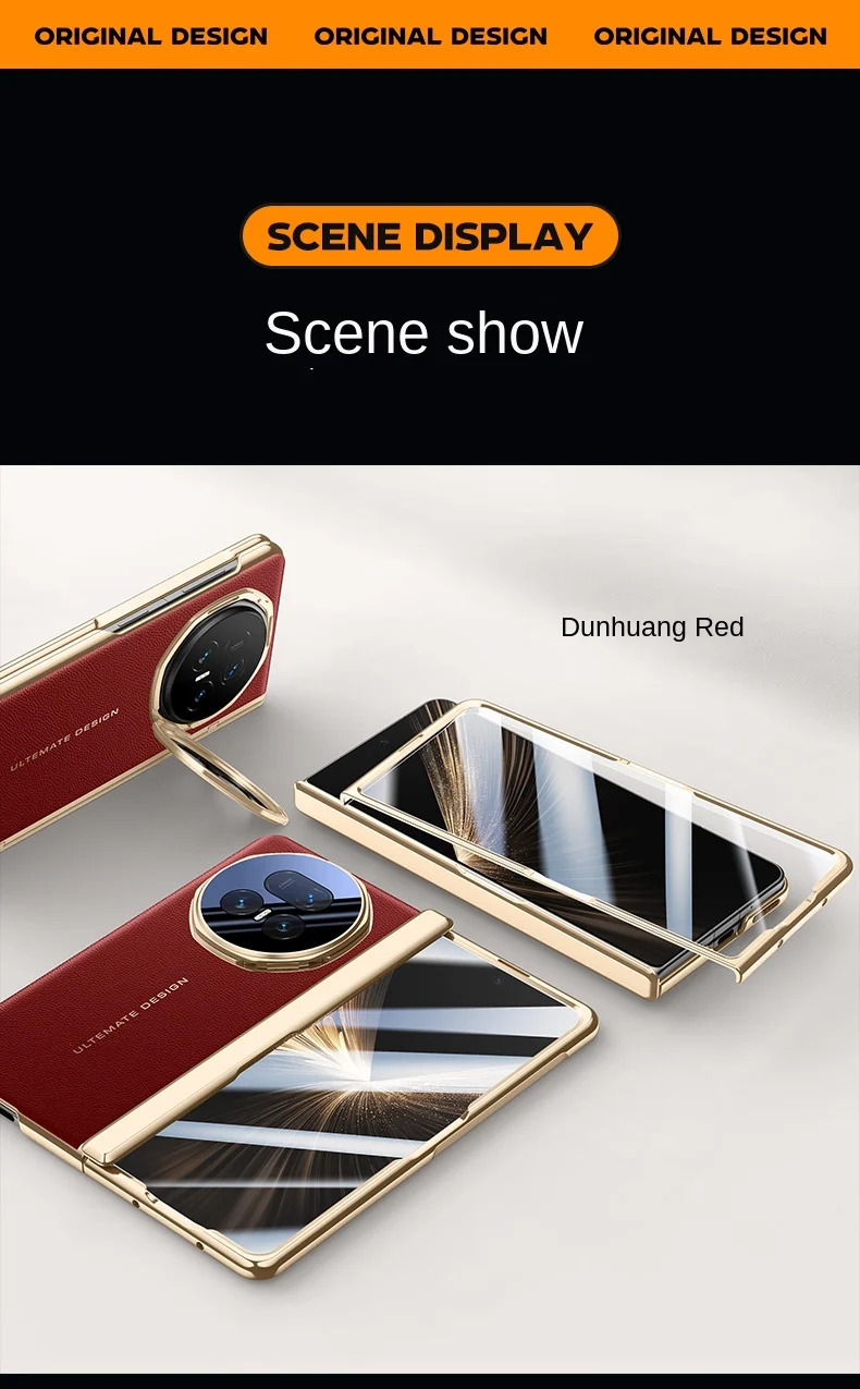 Für Huawei Honor Magie V5 Fall Luxus PU Leder Objektiv Stehen Schutzhülle Zurück Abdeckung Für Magie V5 All-inclusive frühling Klapp Shell – Detail 12