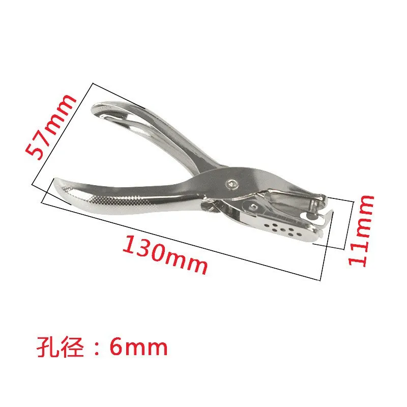 1개 금속 3/6mm 구멍 직경 펀치 플라이어 싱글 홀 펀처 핸드 페이퍼 스크랩북킹 펀치