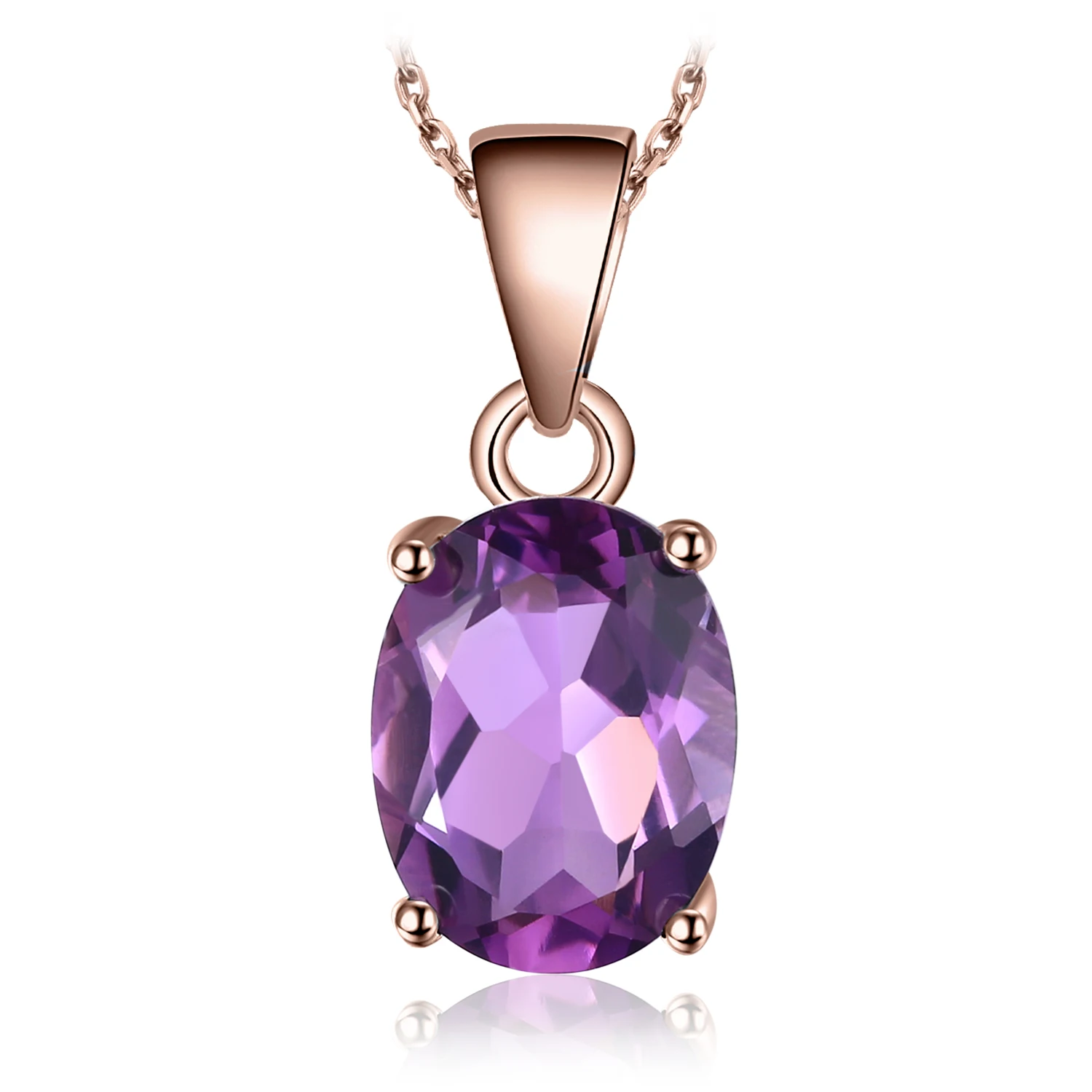 Amethyst & Garnet Station By The Yard Necklace 14k White Gold