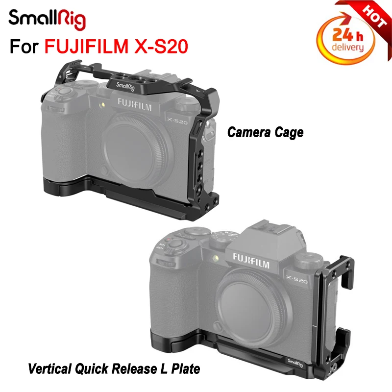 Per Fujifilm X-S20 Verticale A Sgancio Rapido L Piastra/Staffa Gabbia Per Fotocamera Smallrig Per Fotocamera Fuji X-S20 4230/4231