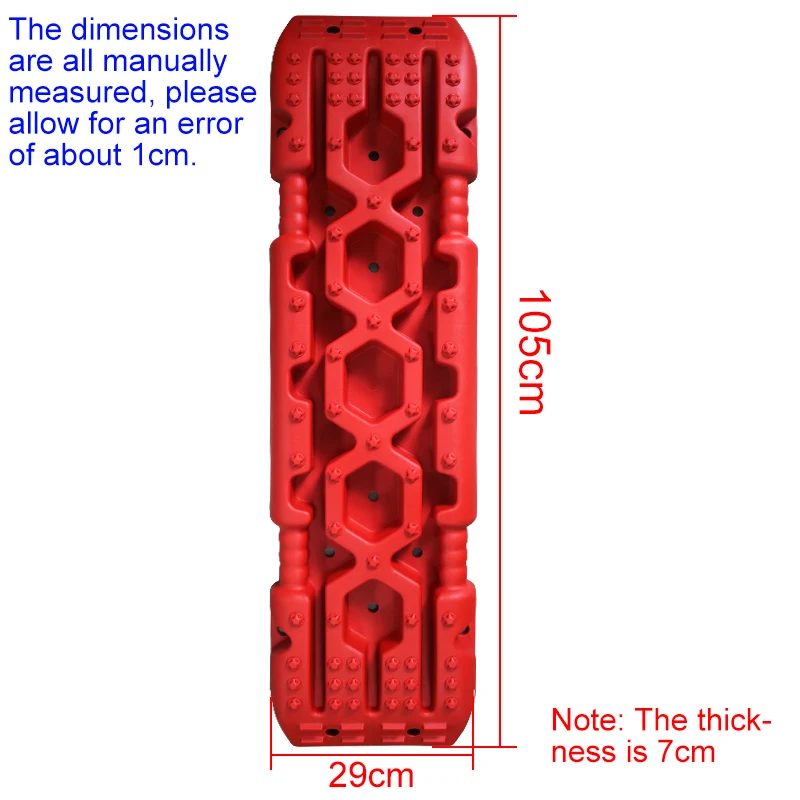 Super-Tough PP 105cm Car Off Road Accessories Traction Boards Rail Recovery 4x4 Emergency Rescue Tool Snow SandMud traction boards