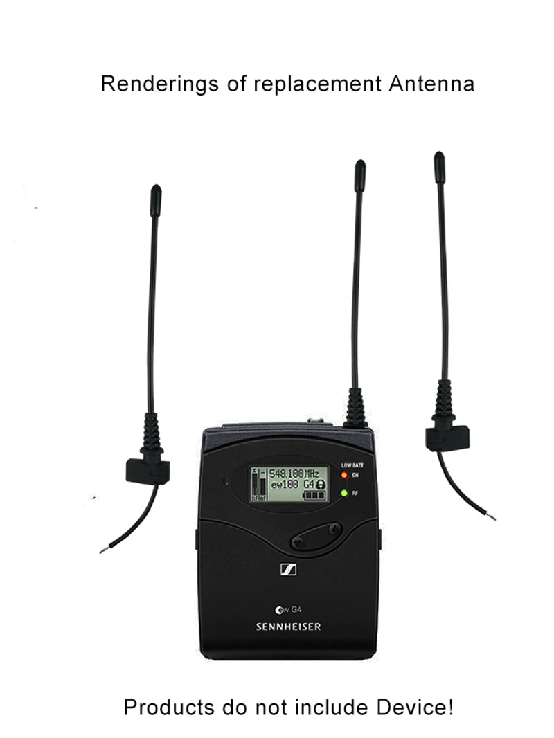Canfon Microphone Antenna Suitable for Sennheiser EW100G2/100G3 wireless Microphone Bodypack Repair Mic part Replace