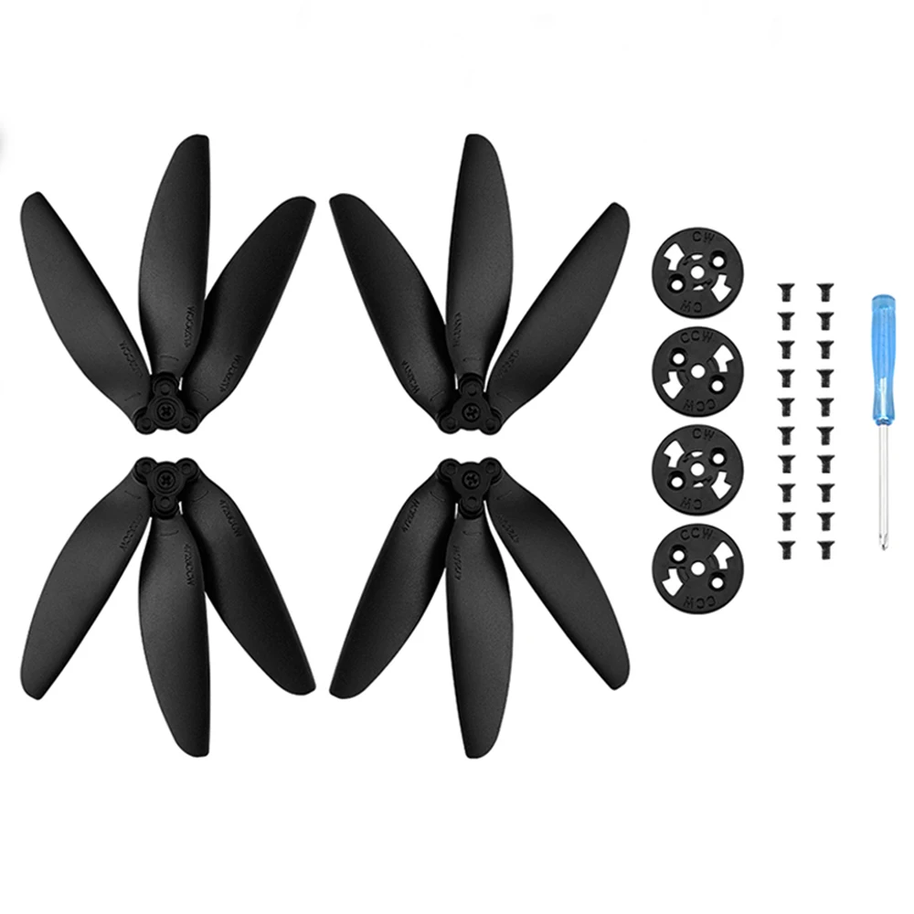Three-blade Propeller Drone Propeller Drone Propellers Drone Propeller Blades Propeller Replacement Parts for DJI Mavic Mini /Mini 2/SE Drone Light Weight Props Blade Replacement Wing Fans Spare Parts Accessory