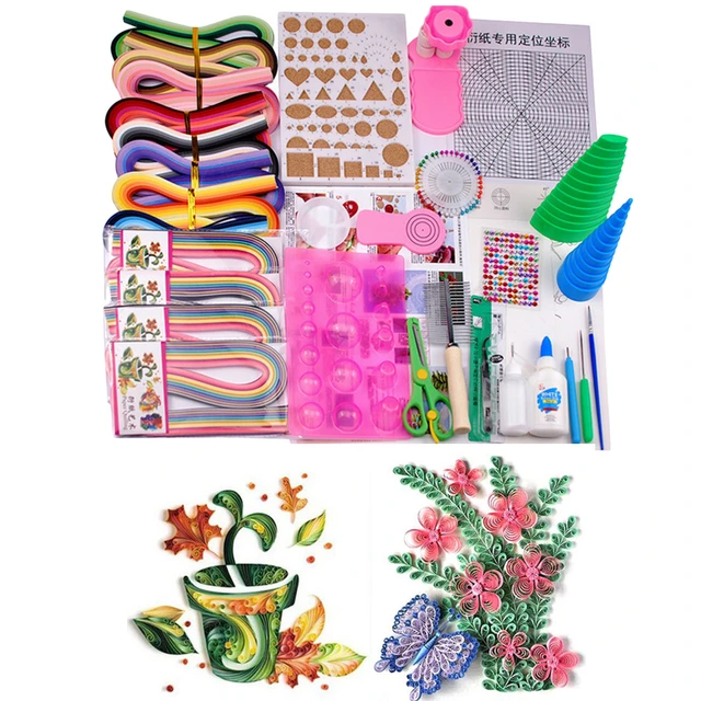 Complete Quilling Paper Material 21 Kinds Necessary Tools Kit with