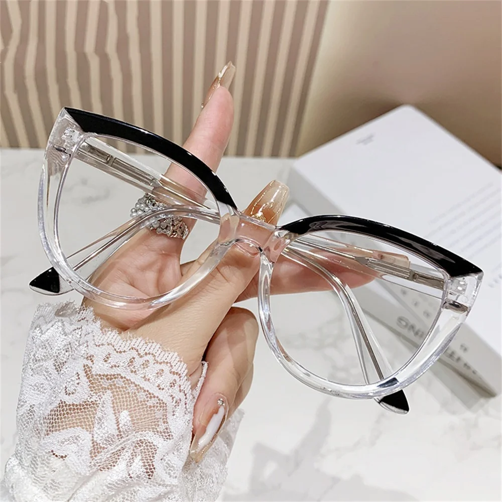 Trendy Eyewear Stylish Computer Reading Glasses  Eye Glasses Minimalistic Blue Light Blocking Glasses For Entertainment Work