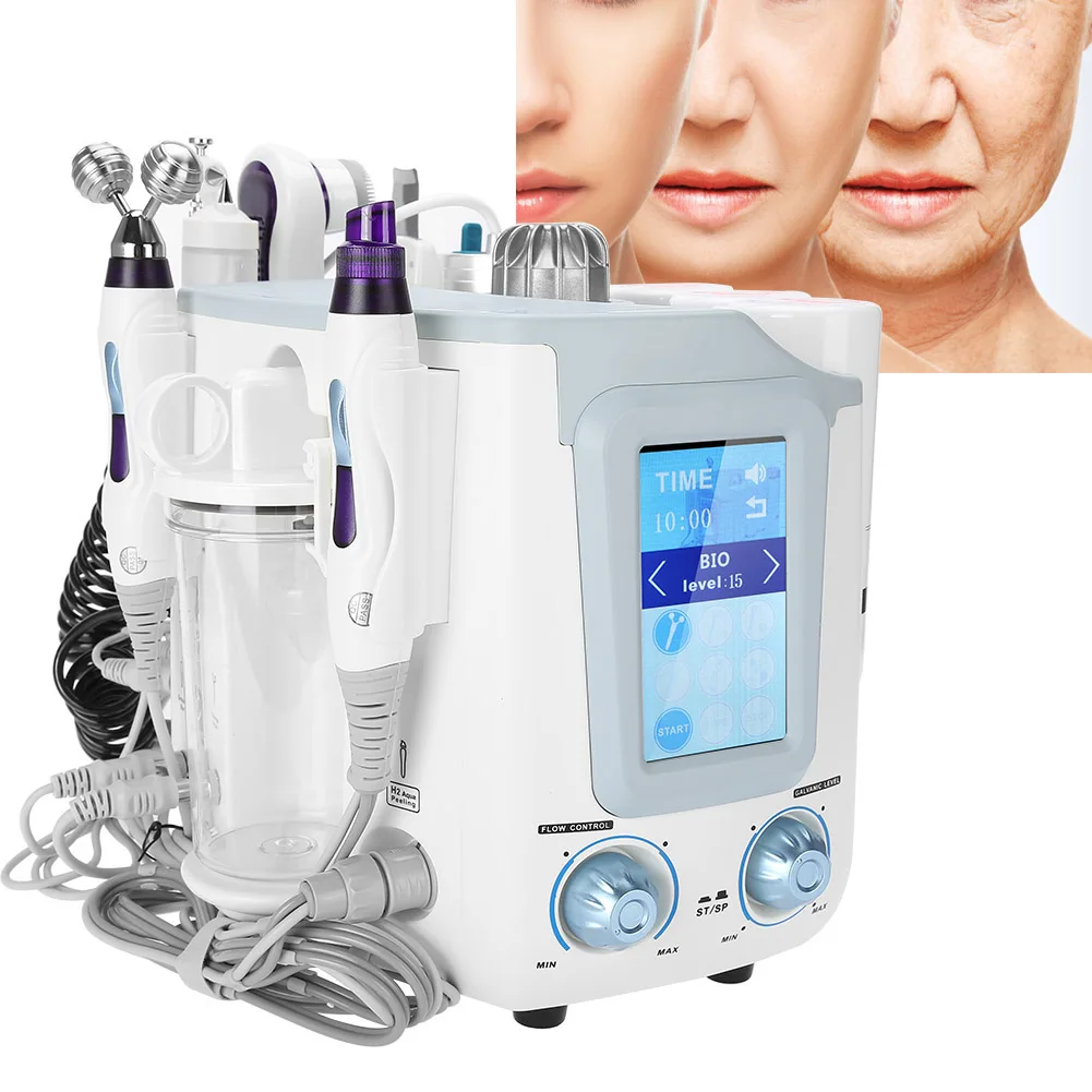 6 In 1 Hydrogen Oxygen Beauty Machine Moisturize Whiten Anti Wrinkle Machine Ultra fine Bubble Deep Cleansing Skin Rejuvenation