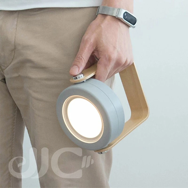 

JJC Creative Wood Handle Foldable Night Lights Reading Lamp Portable Lantern Lamp Telescopic Folding Led Table Lamp USB Charging