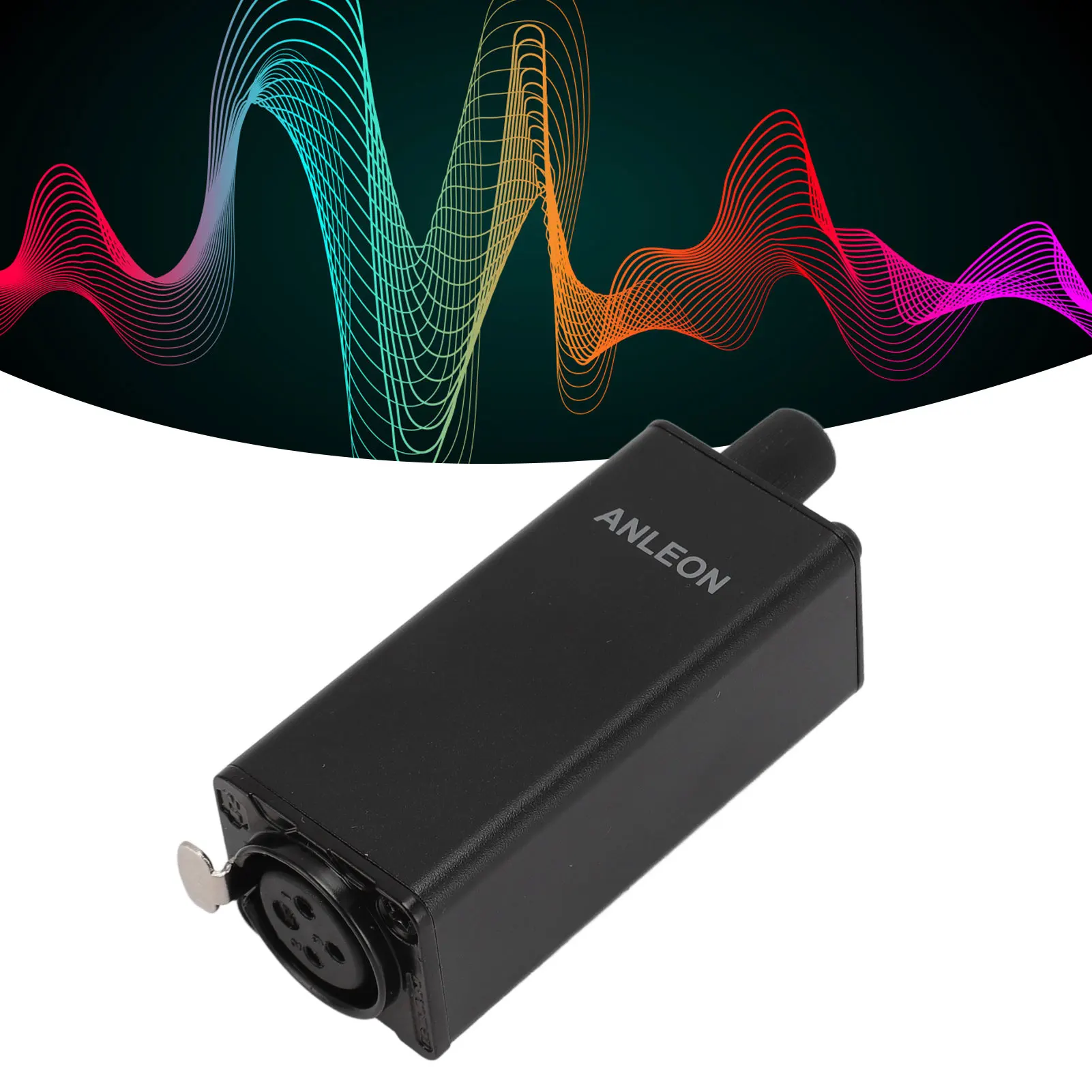 Monitor Amplifier Volume Control XLR Input 3.5mm Stereo Jack with Waist Clip for Drummer Keyboardist