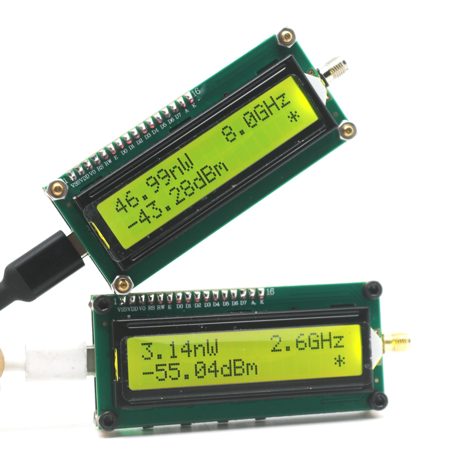 0.1 TO 8Ghz USB RF Power Meter AD8319 ARW227 Signal Source Antenna Gain ...