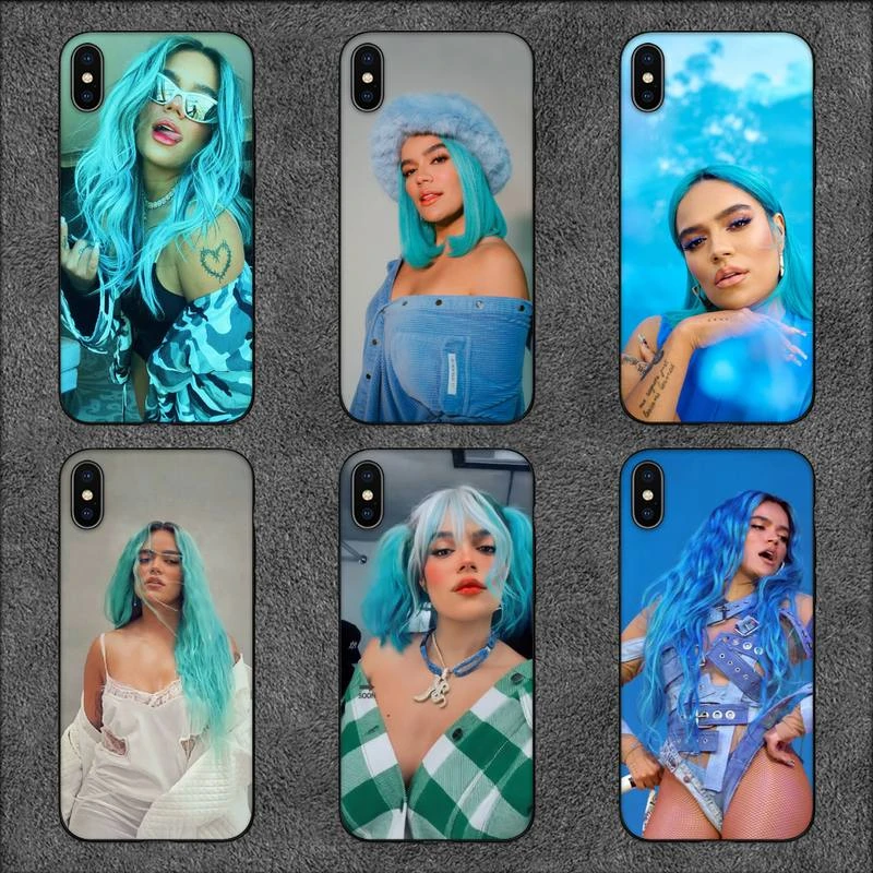 Singer Karol G Phone Case For iPhone 11 12 Mini 13 Pro XS Max X 8 7 6s Plus 5 SE XR Shell xr cases