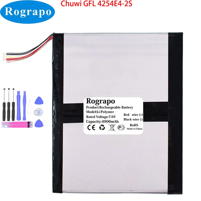 Bateria Chuwi para Laptop e Tablet Plugue de Fios Novo 10 Pin 4254e42s 7.6v 4900mah pc