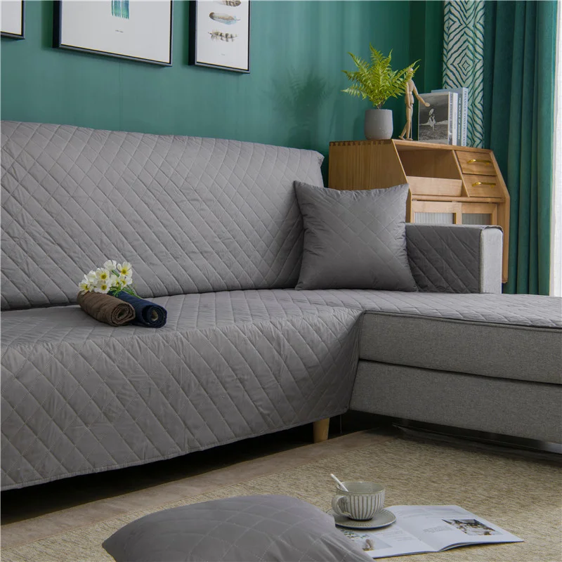 L-Shaped Corner Sofa Cover Wear-Resistant Anti-Slip Couch Slipcover Living Room Large Size Pet Cat Anti-scratch Sofa Cover