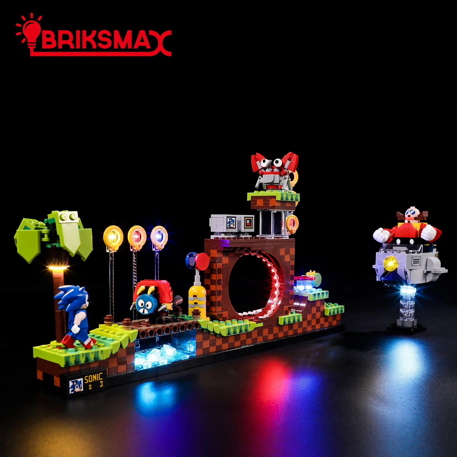 

BriksMax LED Light Kit for 21331 Green Hill Zone Building Blocks Set (NOT Include the Model) Toys for Children