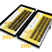 Custom Logo Private Label 20D/30D/40D Individual Eyelash Extension Cluster Mink Eyelashes Professional Flared Lashes Makeup 1