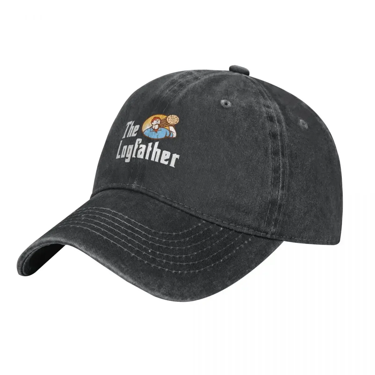 

The Logfather-Play On Words-Logger-Outdoorsman-Arborist-Forestry Worker Cowboy Hat black Dropshipping Golf Mens Women's