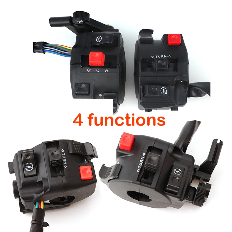 3/4/5-Function Light Hi-Lo Electric Start Button Switch for 50-150cc Four  Wheel Motorcycle ATV Quad Dirt Pit Bike Buggy Go Kart