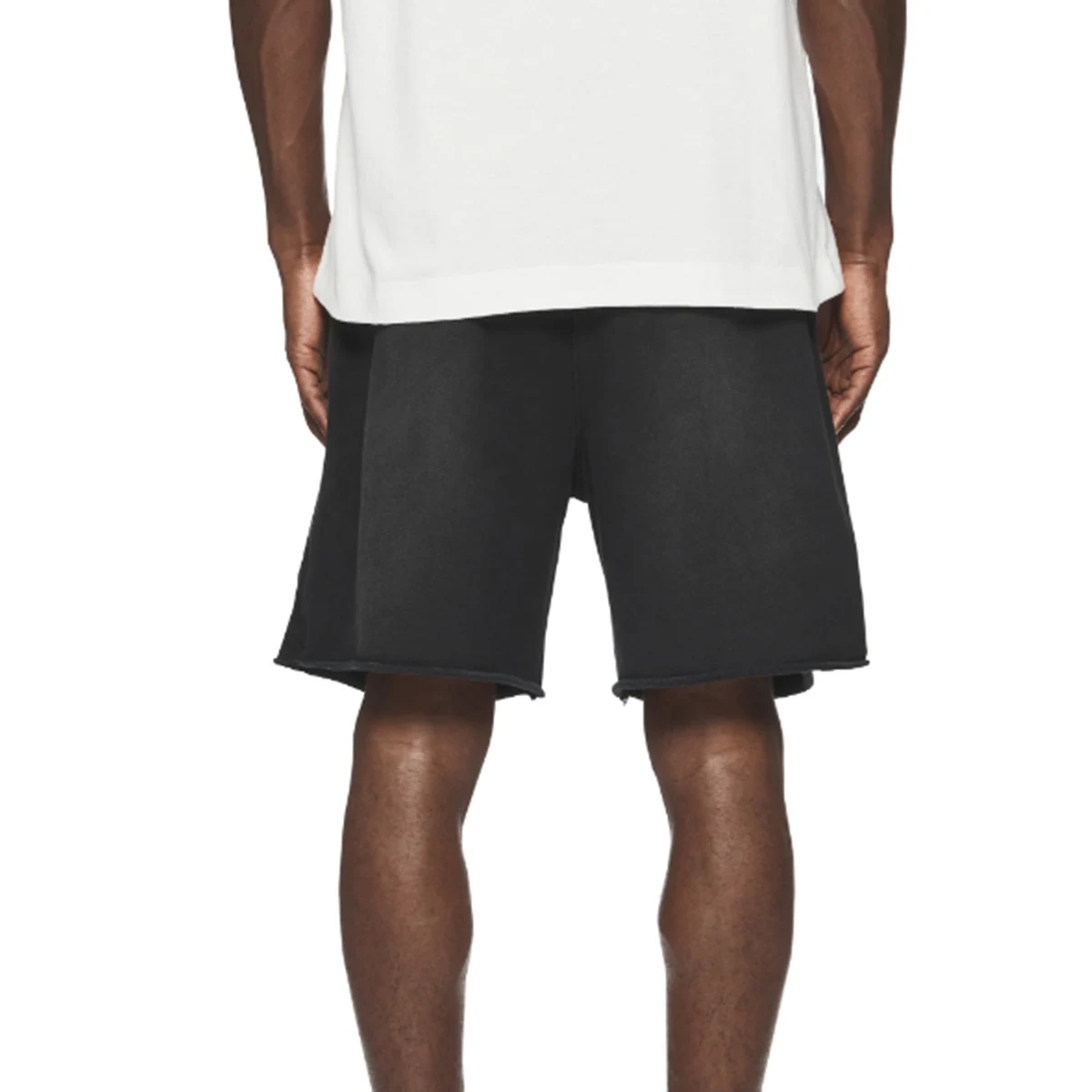 Cooocoll Fashion Pure Heavy Cotton Washed Old Classic Style Oversize Casual Sport Drawstring Sweatpants Unisex Shorts For Men