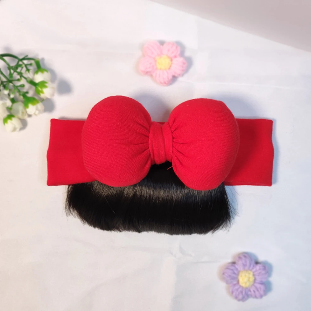 Schöne Baby-Bowknot-Pony-Perücken, Haarbänder, Haarschmuck für Mädchen, modische Haarteil-Kopfbedeckung für Neugeborene – Detail 17