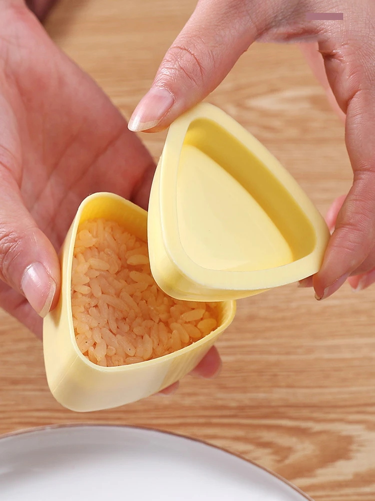 Japanese Triangle Sushi Mold Set Baby Children Rice Ball Mold Food Grade DIY Artifact