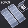 20/10/5/1PCS Transparent TF/SD Memory Cards Protective Case Holder Storage Boxes Portable Mini Clear SIM Card Dustproof Box 1