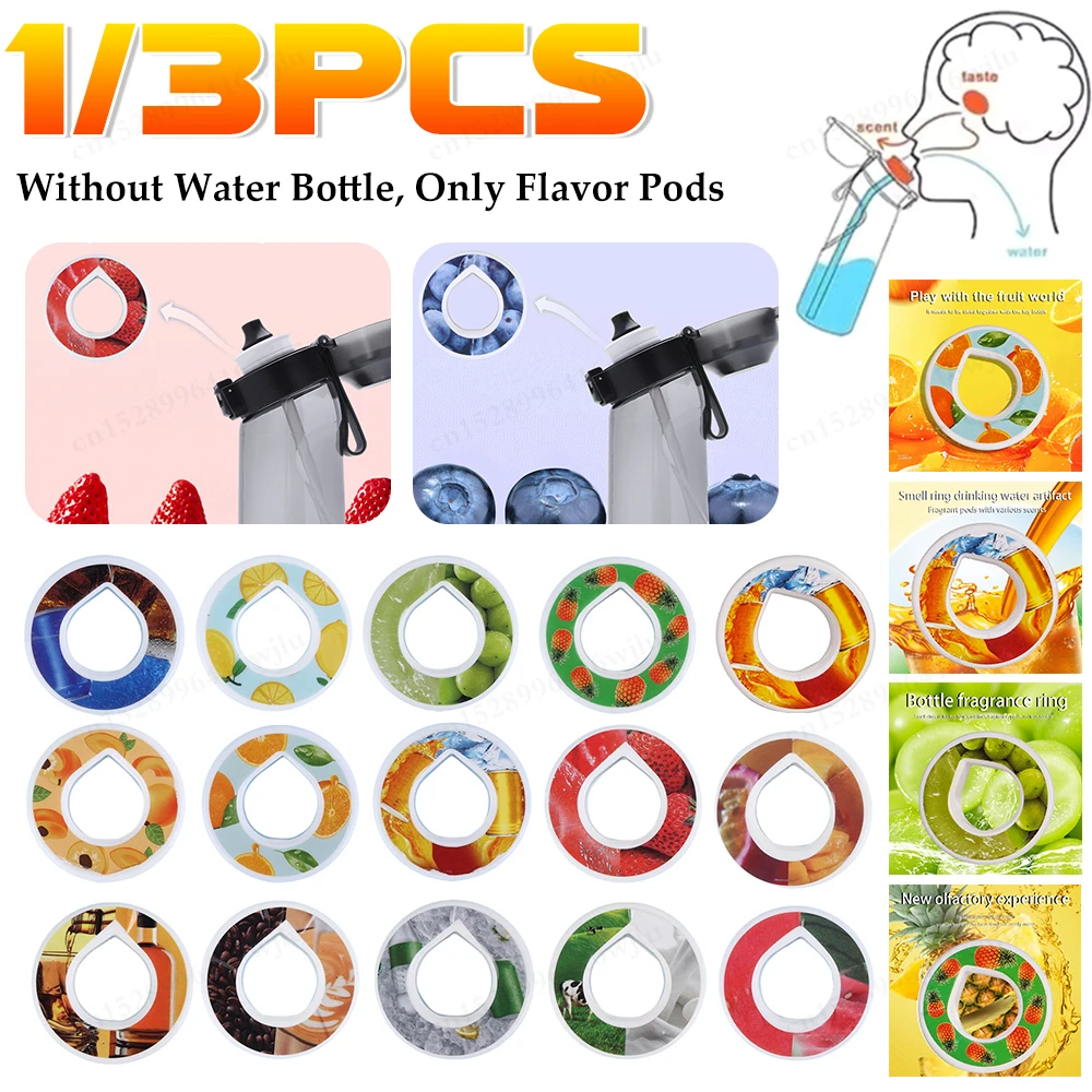 Flavour Fruit Drink Flavor Flavor Pod Creative 0 Sugar 0 Calorie Ring For Plastic Water Bottles Sports Cup Accessories