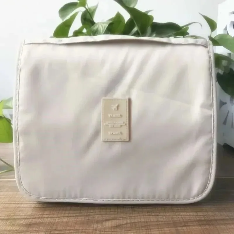 Online Small Portable Simple Girl Heart Wash Large Capacity Mens Cosmetic Hook Bag cosmetic bag