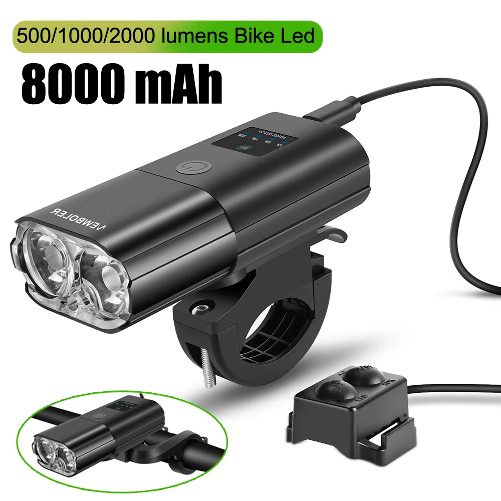 11.98€ 64% OFF|Fahrrad Licht 1000Lumen 4000mAh Bike Scheinwerfer Power Bank Taschenlampe Lenker USB Lade MTB Road Radfahren Highlight| | - AliExpress