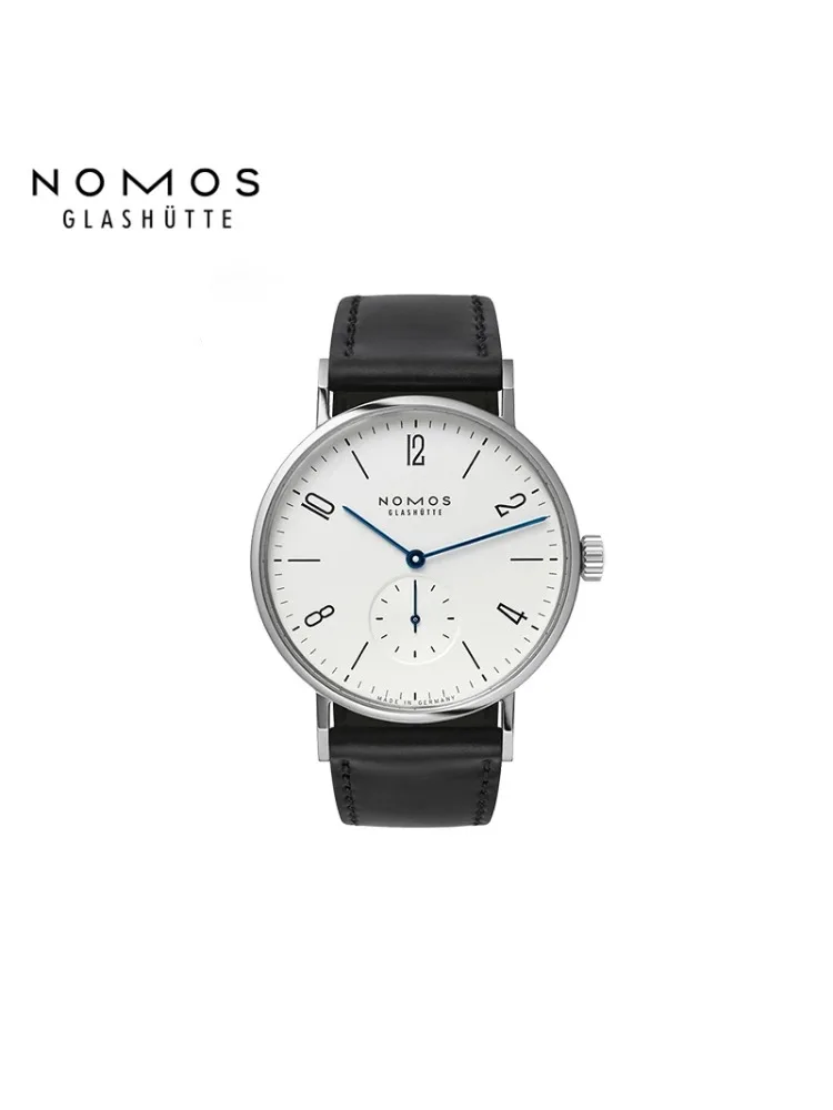 NOMOS Tangomat 164 기계식 시계 남성용, 클래식 심플 라운드 대형 다이얼 포인터, 방수 파인 스틸 시계 