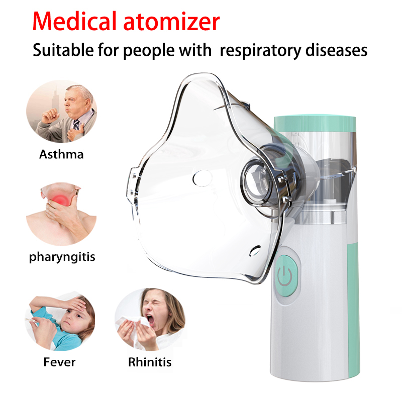Handheld Portable Autoclean Inhale Nebulizer Mesh Atomizer Silent Inhaler Nebuliser Inhalator for Adult Kids Nebulizador