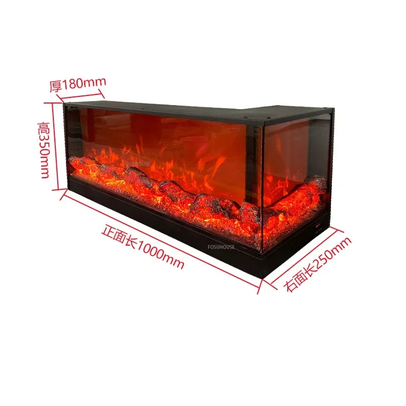 European Electric Fireplace Living Room Decoration Home Entrance Corner Fireplaces Tv Stand Background Wall Simulation Fireplace