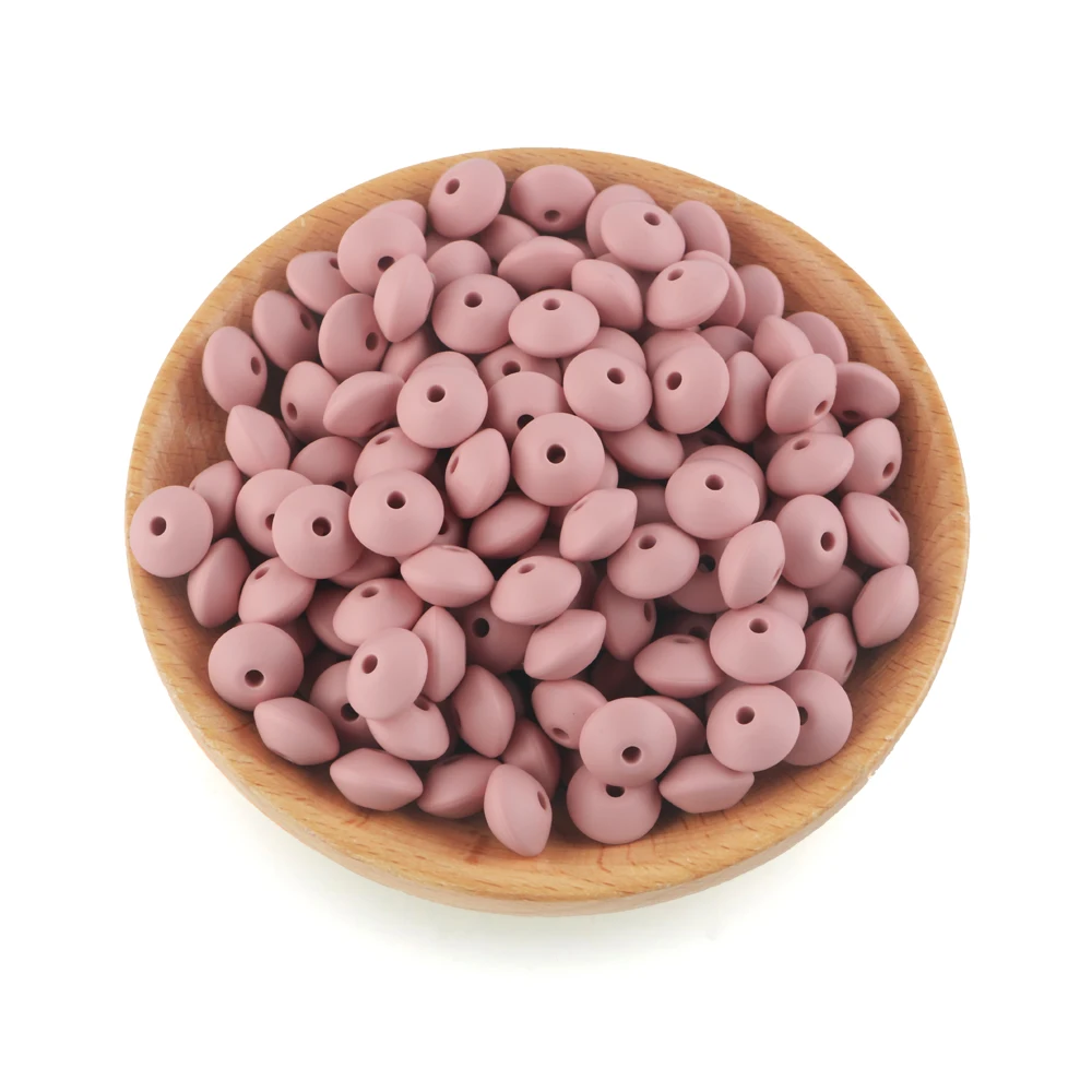 Silicone Lentil Spacer Beads for DIY Accessories (12mm, Multiple Quantities Available)