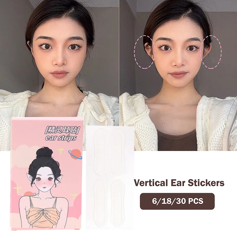 

3sheets Cosmetic Ear Corrector Elf Ear Stickers Big Ear Supporters Self Adhesive Cosmetic Ear Stickers Invisible Ear Stickers