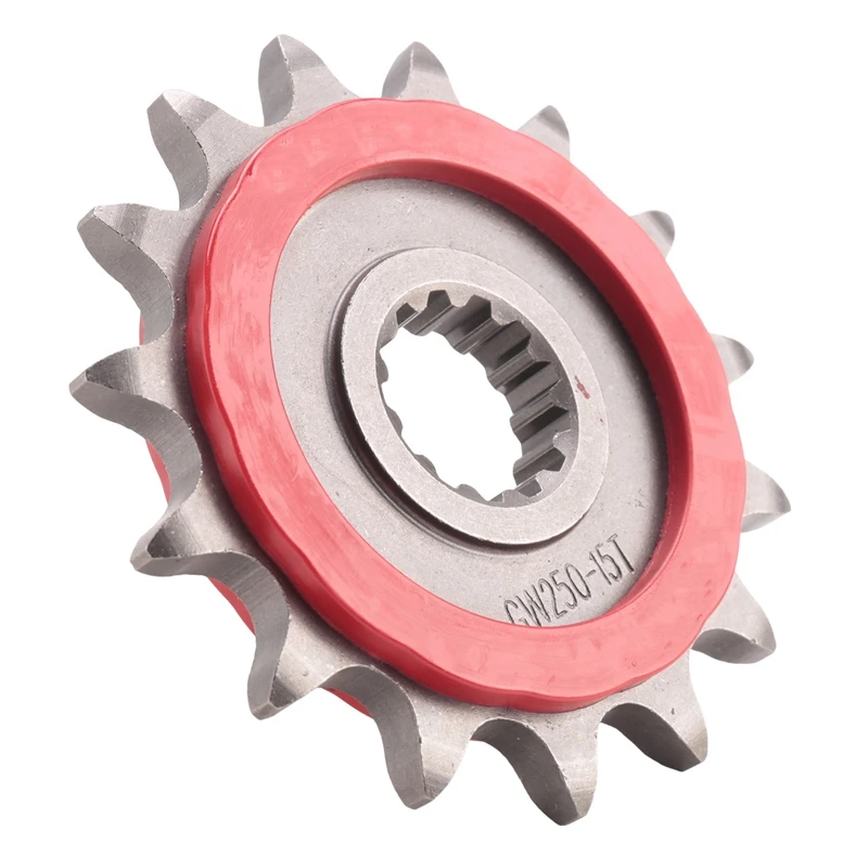 15T Motorcycle Front Sprocket Chain Wheel Front Fly Wheel Pinion 15 Parts Accessories For Suzuki GW250 GSX250R DL250 Zontes 310