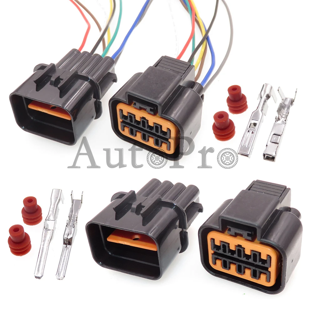 1 Set 8 Hole Auto Starter Connector Assembly PB625-08027 PB621-08020 Automobile Headlight Electric Cable Socket