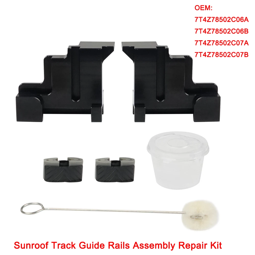 1Set Schiebedach Track Guide Rails Montage Reparatur Kit Für Ford Edge/Lincoln MKT MKX 7T4Z78502C06A & B und 7T4Z78502C07A & B – Detail 1